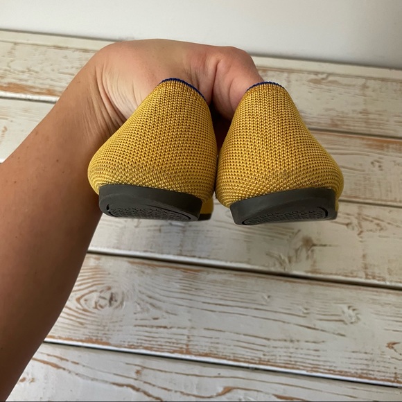 Rothy’s mustard yellow the point  flats 7.5 - Picture 6 of 6